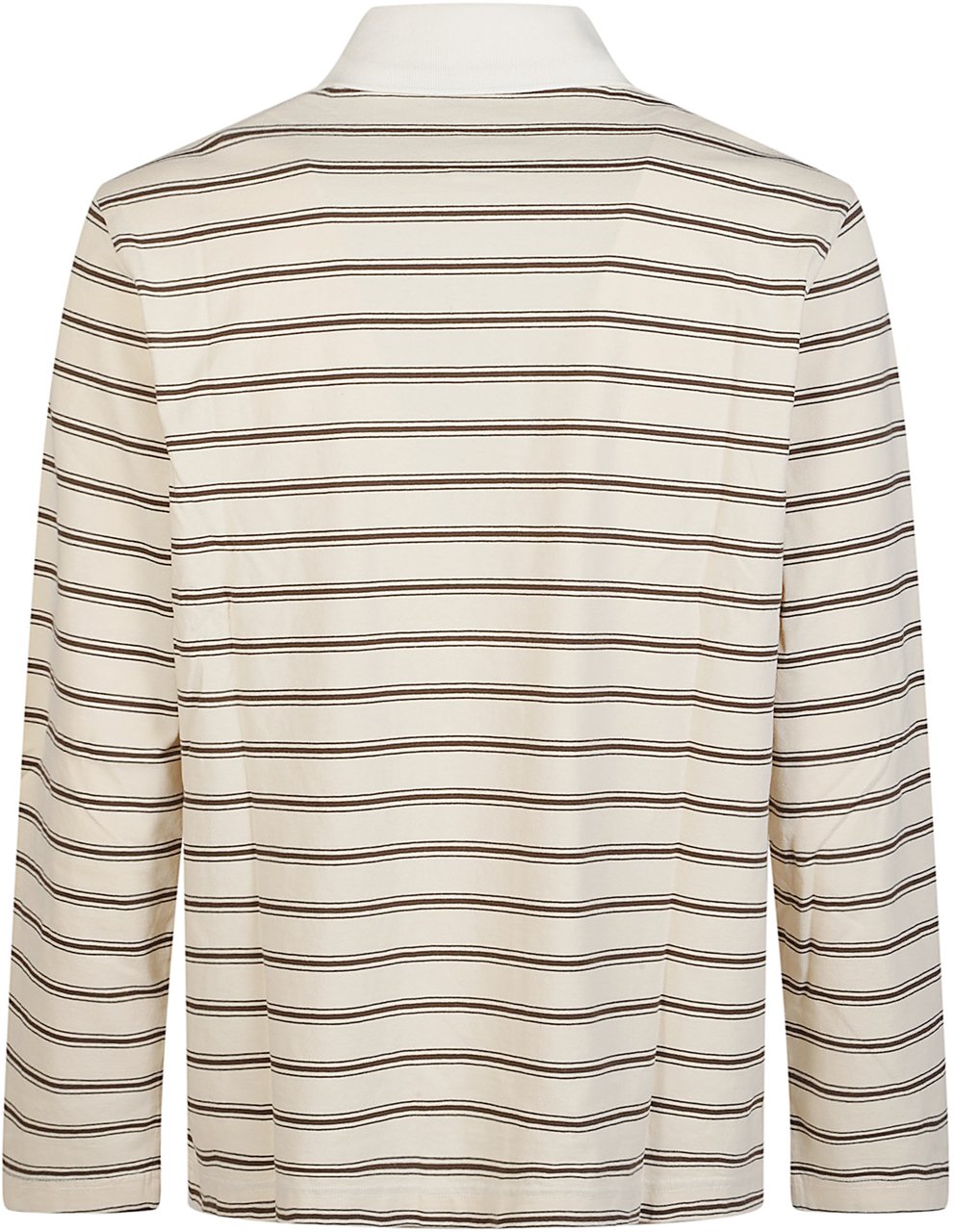 A.P.C. Raye Long Sleeve Polo Shirt Brown Bruin