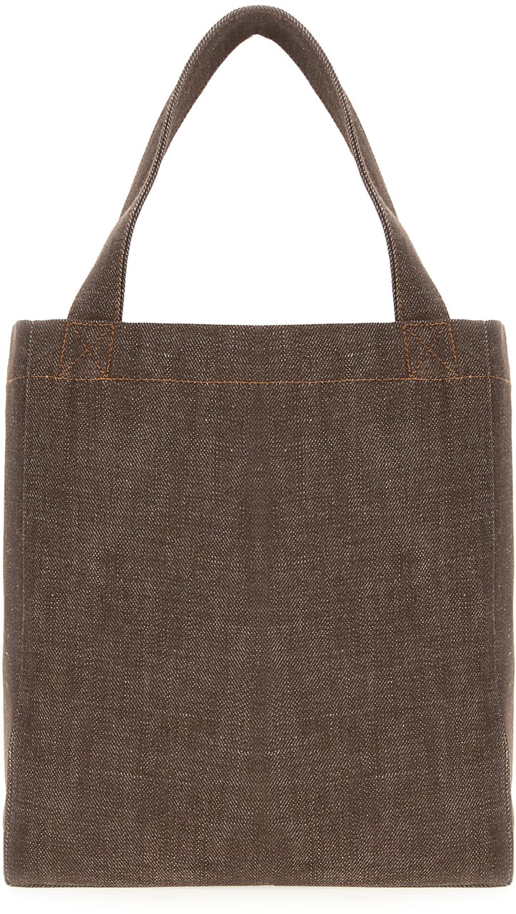 A.P.C. A.p.c. Brown denim shoulder bag Bruin