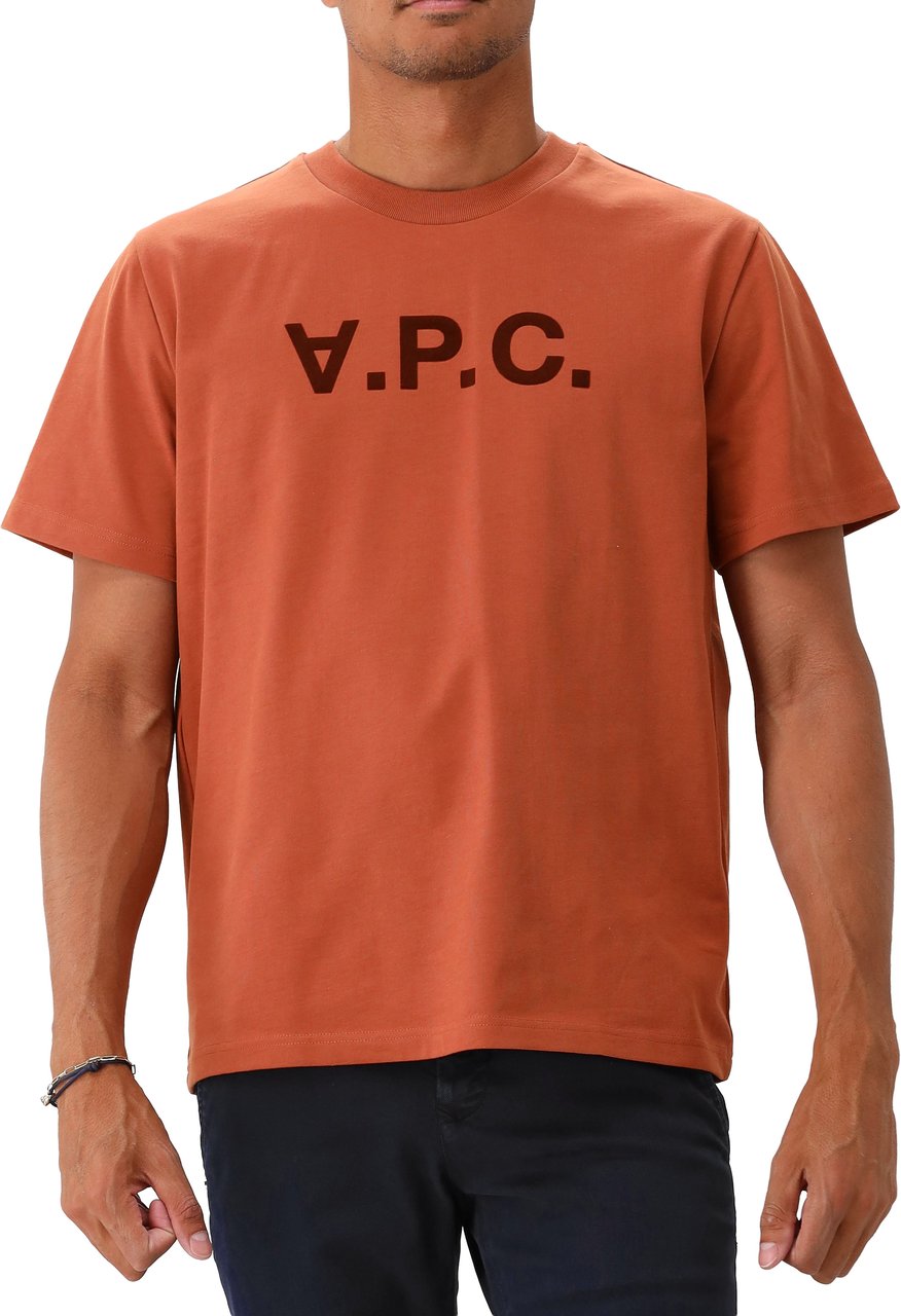 A.P.C. T-shirt Oranje Standard Grand VPC Gots Oranje