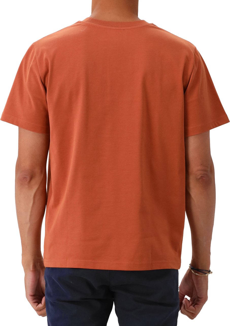 A.P.C. T-shirt Oranje Standard Grand VPC Gots Oranje