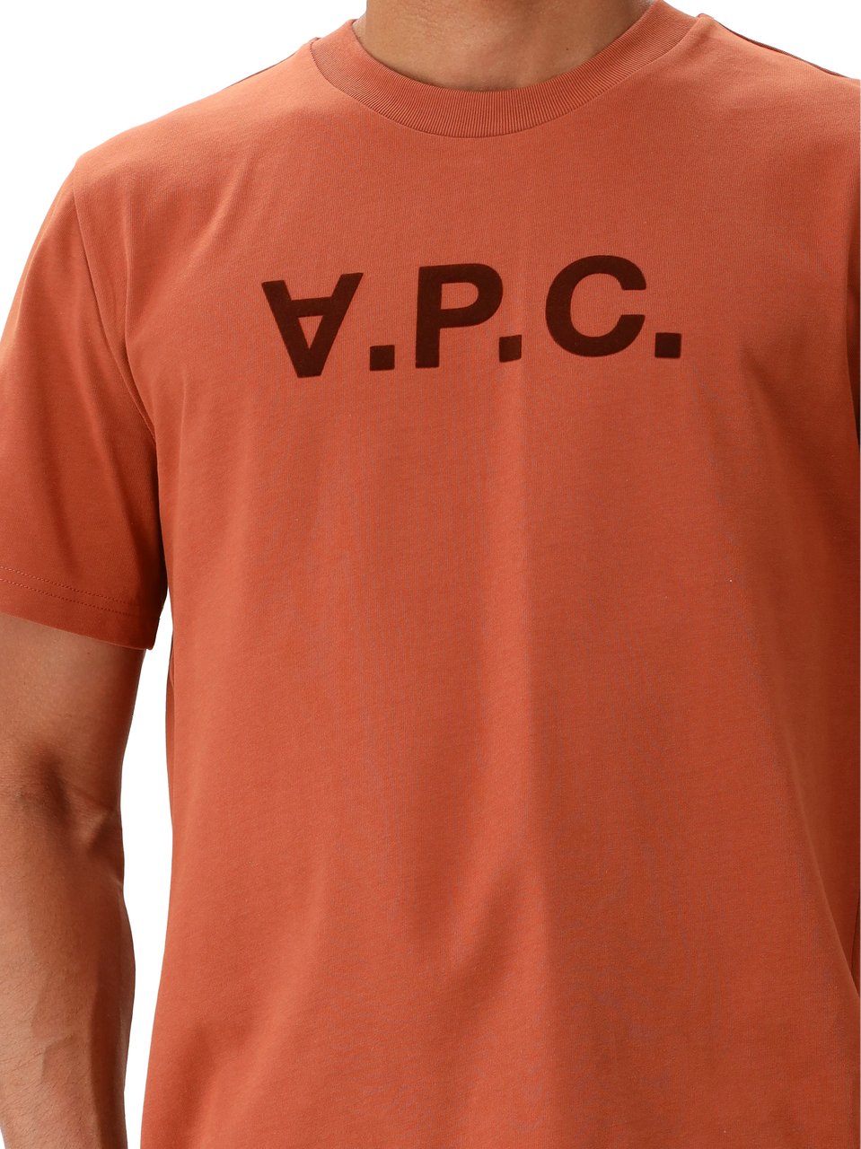 A.P.C. T-shirt Oranje Standard Grand VPC Gots Oranje