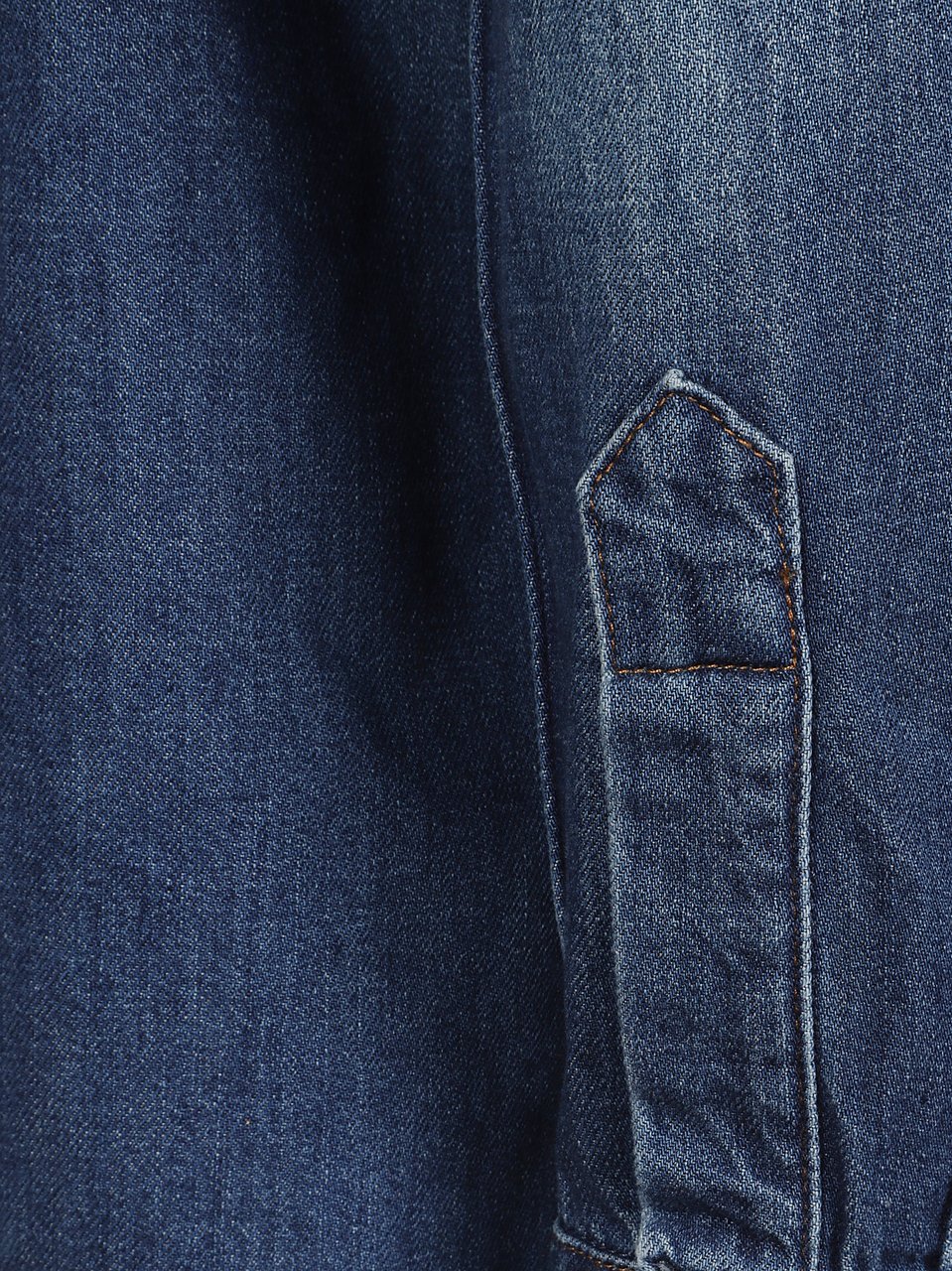 A.P.C. Denim Pearl Snap Button Shirt Blauw