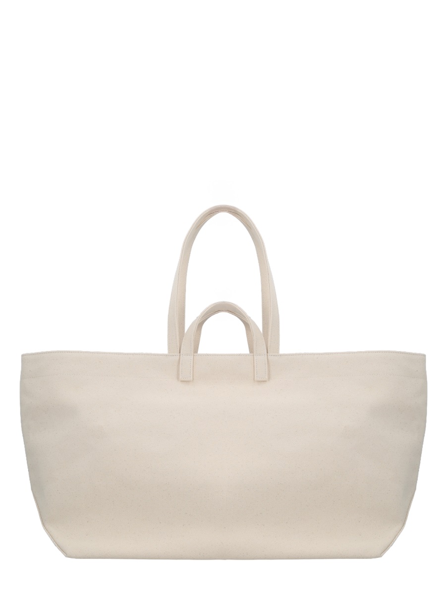 A.P.C. Structured Cotton Canvas Tote Bag with Detachable Pouch Neutraal