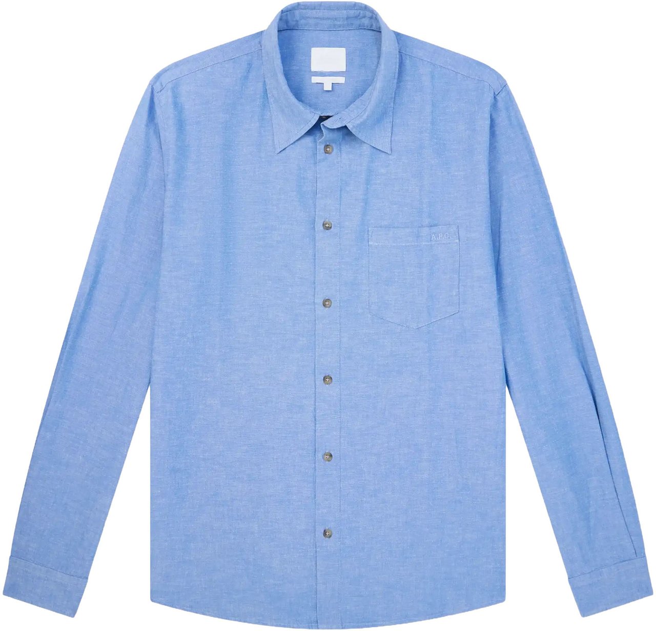 A.P.C. Shirts Blue Lichtblauw