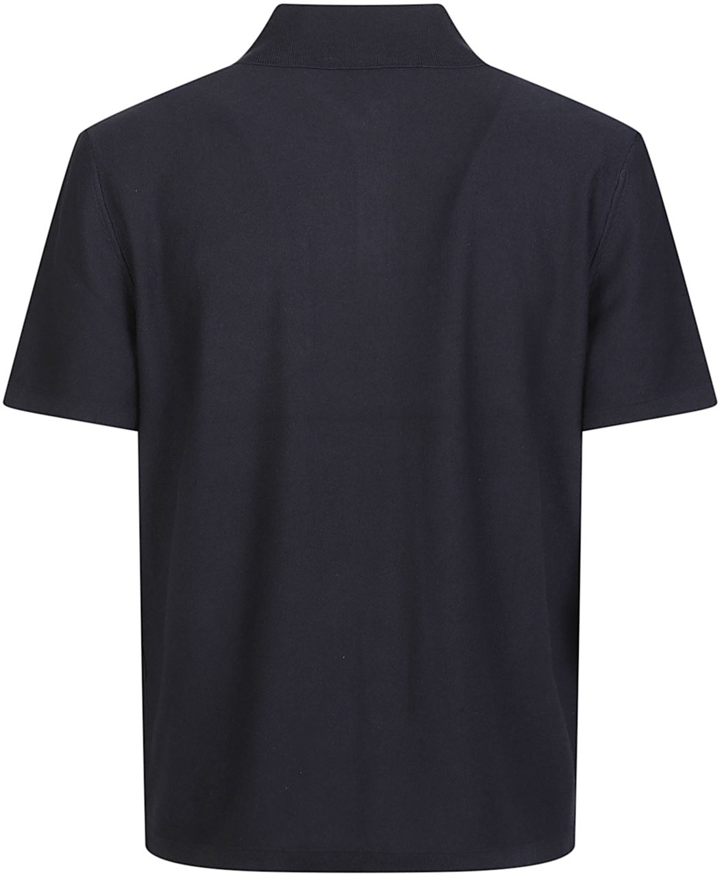 A.P.C. Short Sleeve Polo Neck Sweater Blue Blauw