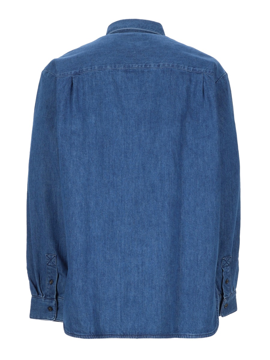 A.P.C. Mathias Premium Denim Boxy Shirt Blauw
