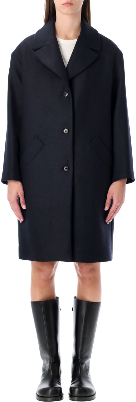 A.P.C. Coat Ninon Blu Blauw
