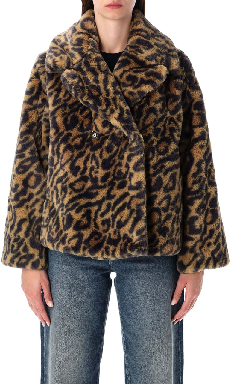A.P.C. Johanna Eco Fur Leo Brown Leo Dierenprint