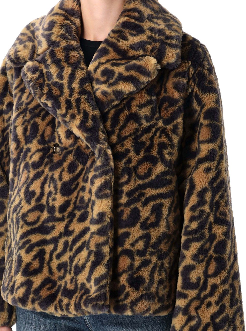 A.P.C. Johanna Eco Fur Leo Brown Leo Dierenprint