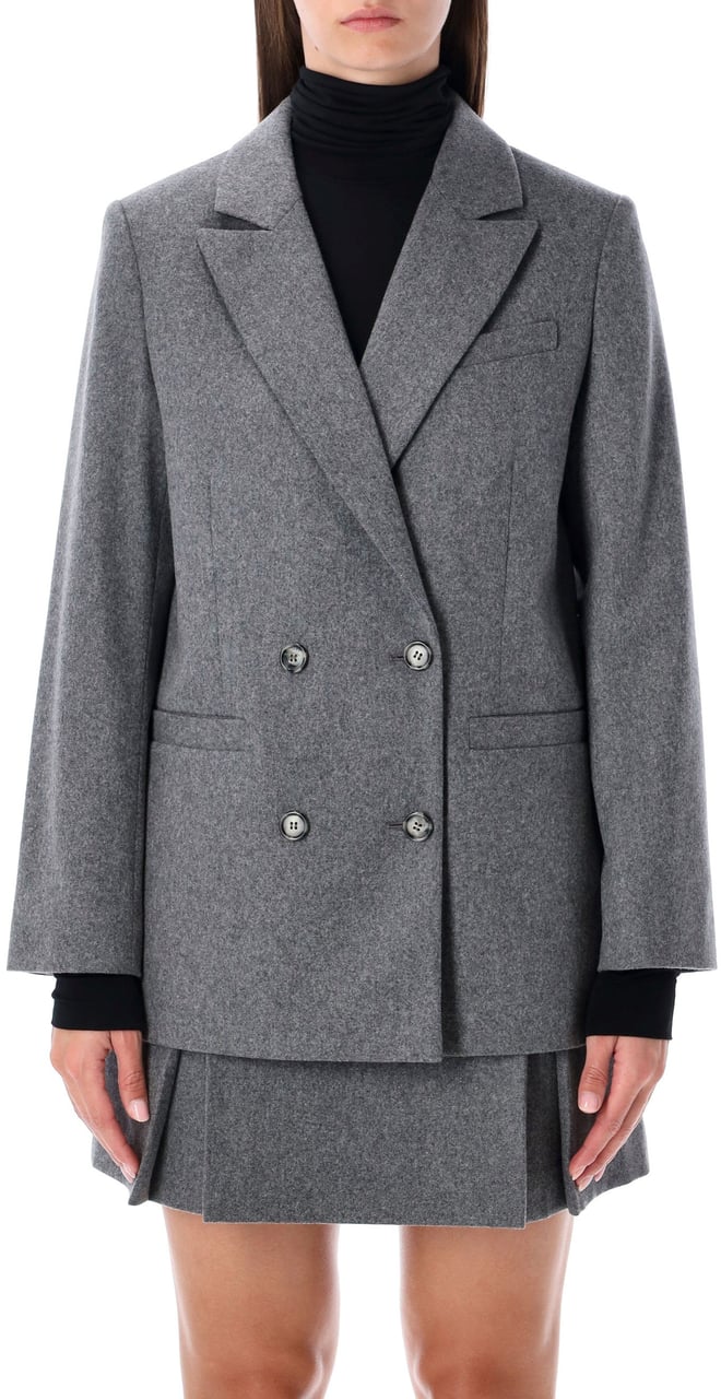 A.P.C. Lucy Jacket Db Heater Grey Grijs