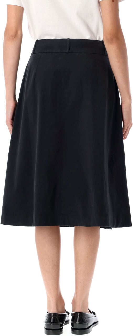 A.P.C. Deborah Midi Skirt Nero Zwart