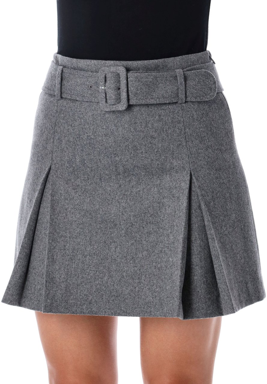A.P.C. Cecile Mini Skirt Heater Grey Grijs