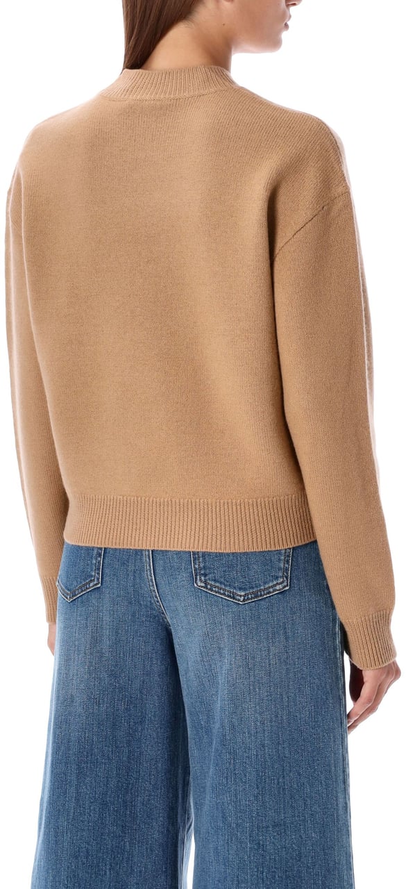 A.P.C. Esther Crew Neck Knit Marrone Bruin