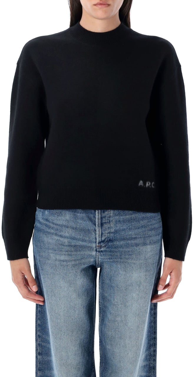 A.P.C. Esther Crew Neck Knit Nero Zwart
