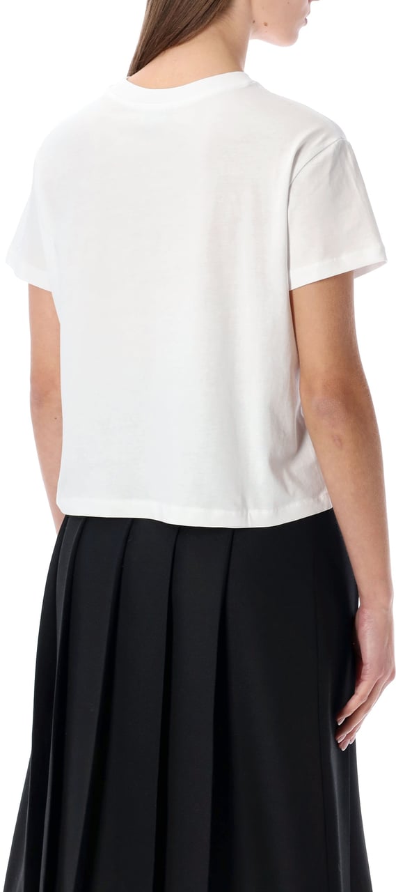 A.P.C. Tshirt Boxy Rue Madame White Dark Navy Blauw