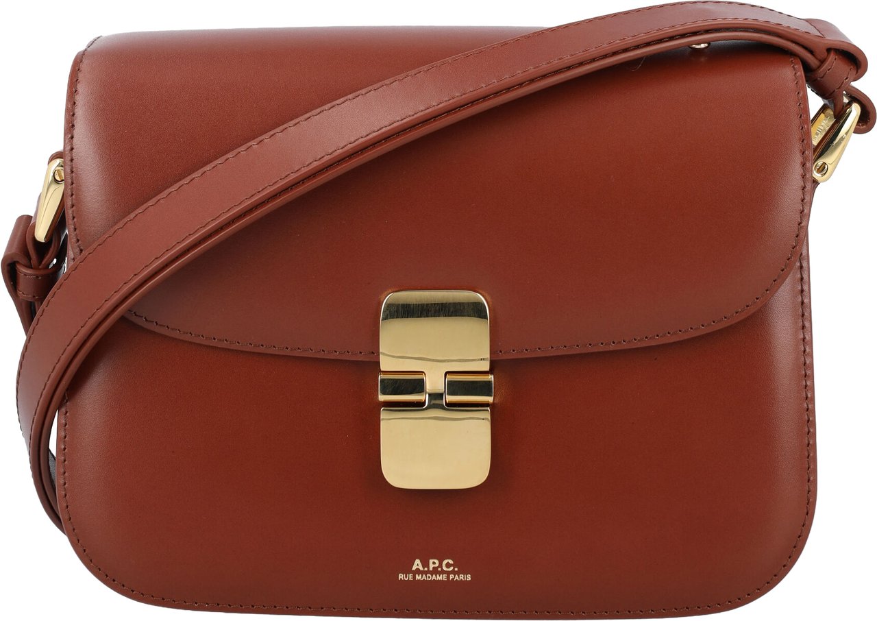 A.P.C. Sac Grace Small Huzelnut Bruin
