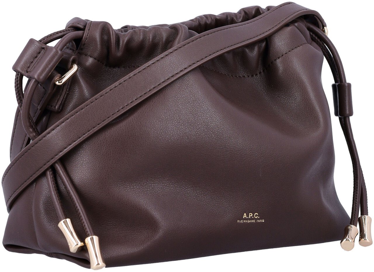 A.P.C. Sac Ninon Mini Dark Brown Bruin