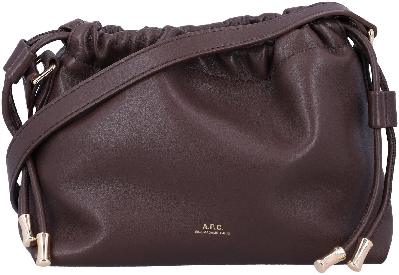 A.P.C. Sac Ninon Mini Dark Brown Bruin