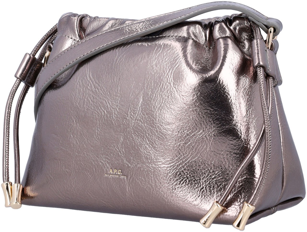 A.P.C. Sac Ninon Mini Argento Zilver