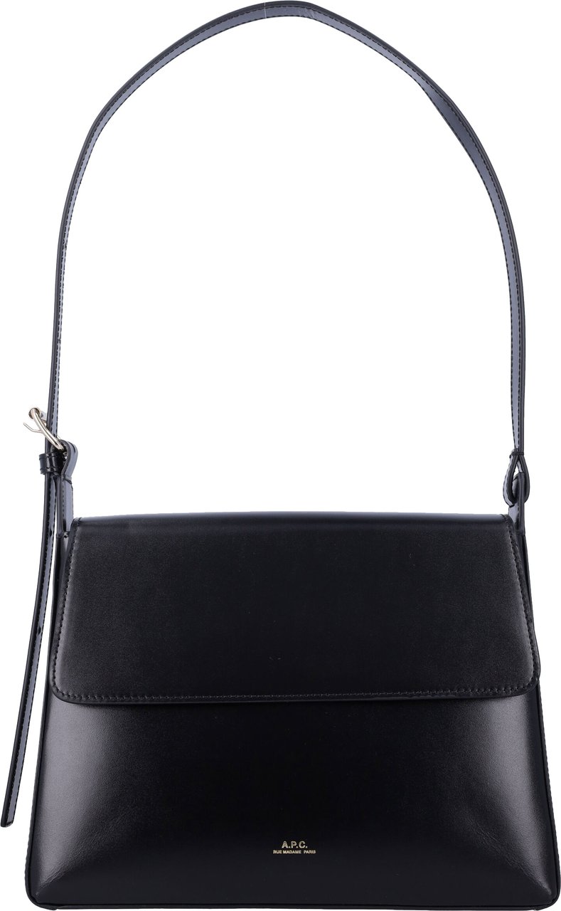 A.P.C. Sac Virginie Flap Nero Zwart