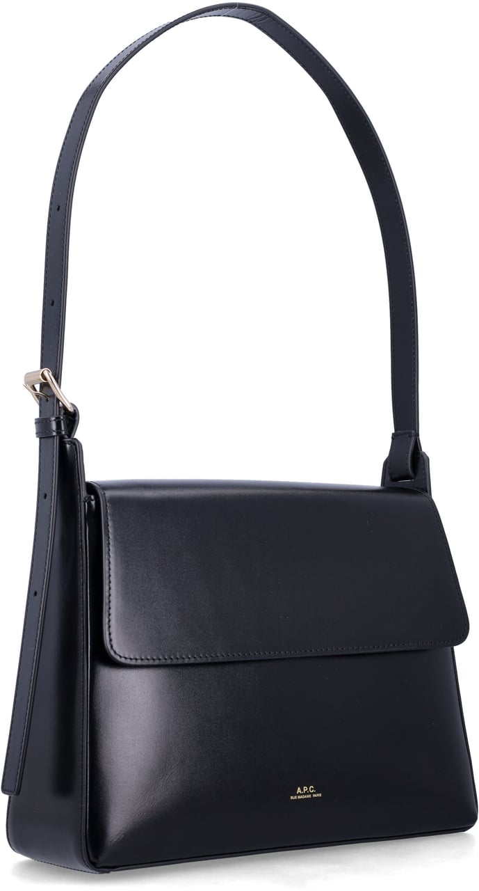 A.P.C. Sac Virginie Flap Nero Zwart