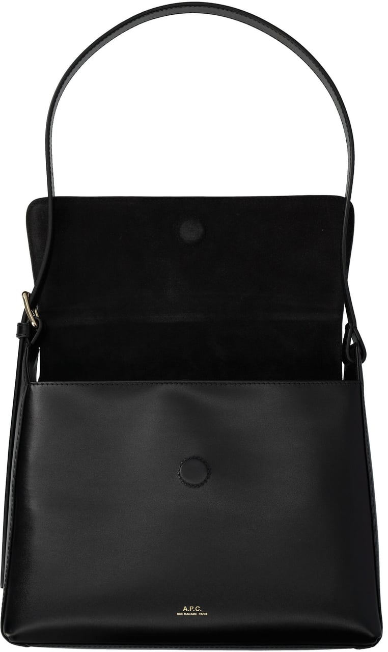 A.P.C. Sac Virginie Flap Nero Zwart