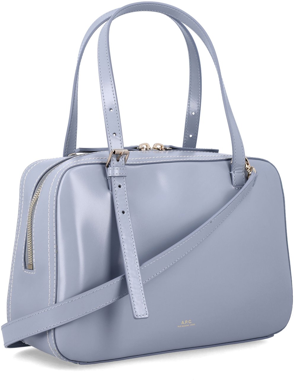 A.P.C. Sac Virginie Box Steel Blue Blauw