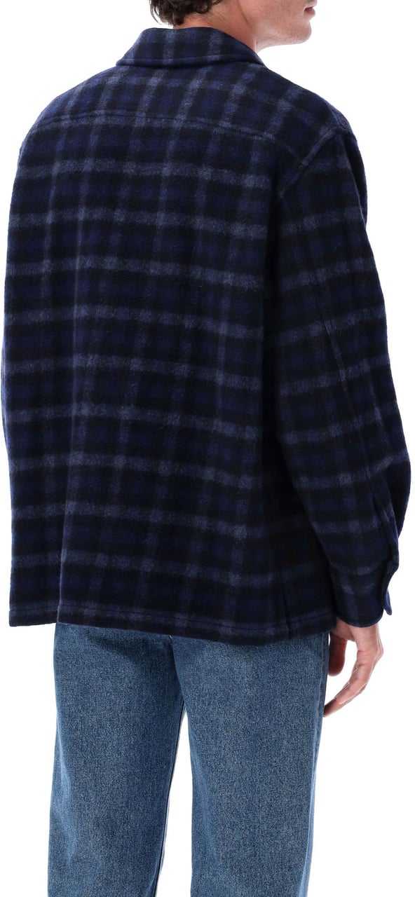 A.P.C. Stanley Shirt Blu Blauw