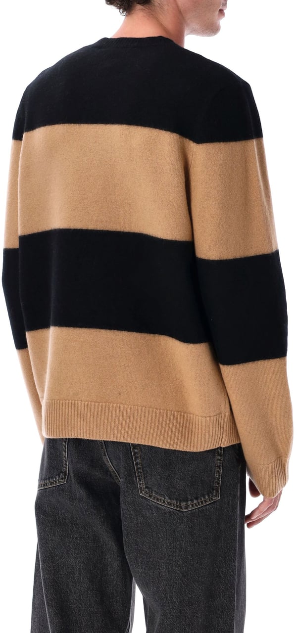 A.P.C. Edward Sweater Camel Black Zwart