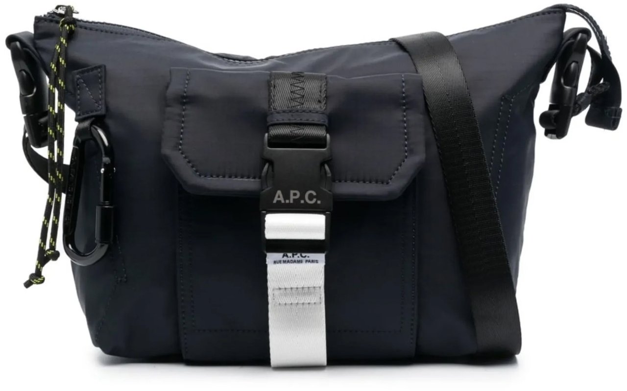 A.P.C. sac porte epaule medium a boucle a p c Blauw