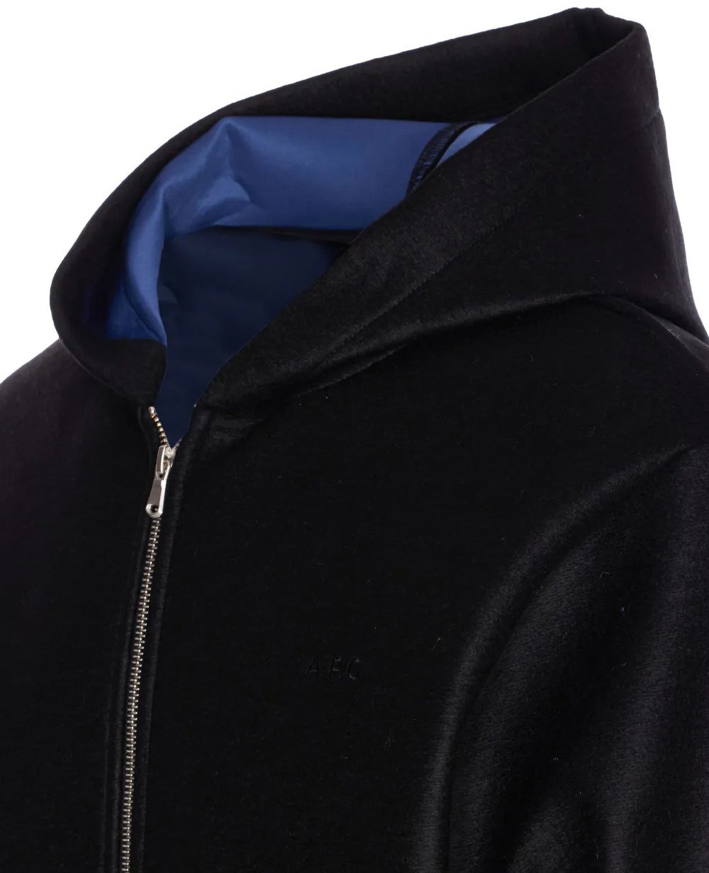 A.P.C. hoodie a fermeture zippee 2 Zwart