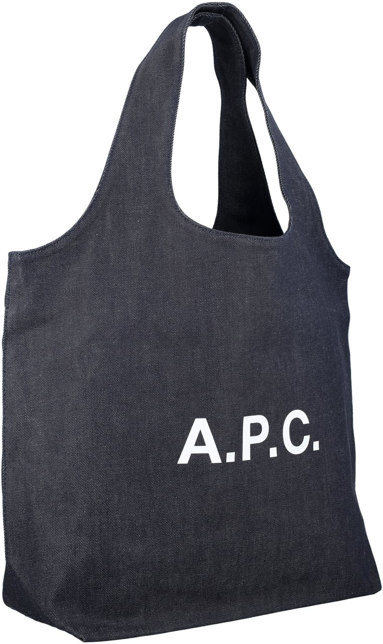 A.P.C. Tote Ninon Denim Blu Blauw