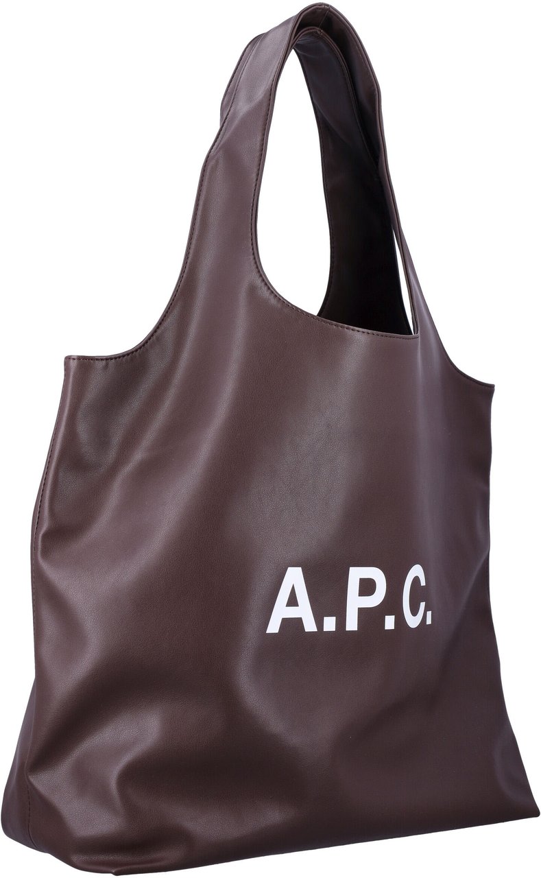 A.P.C. Tote Ninon Dark Brown Bruin