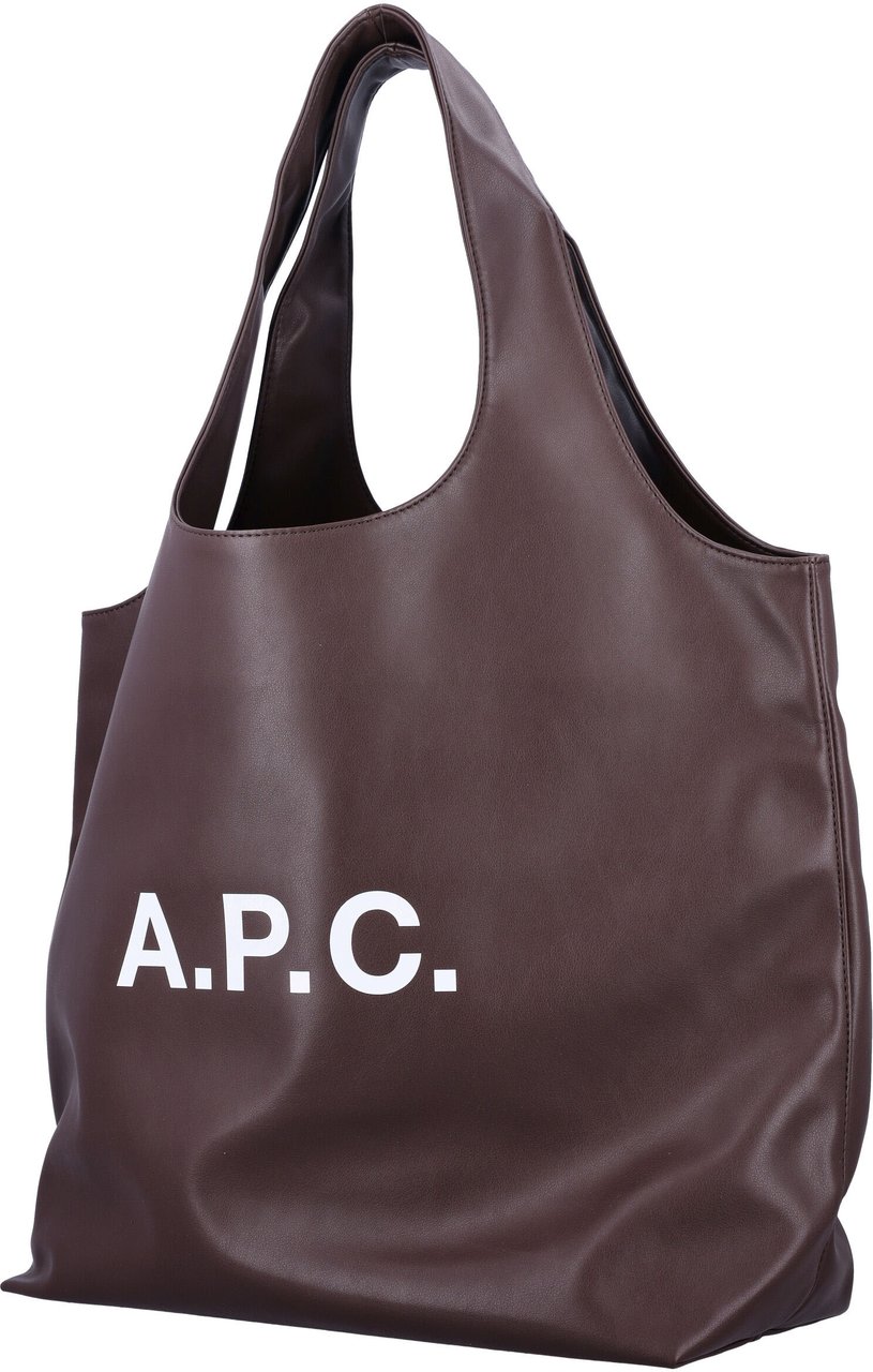 A.P.C. Tote Ninon Dark Brown Bruin