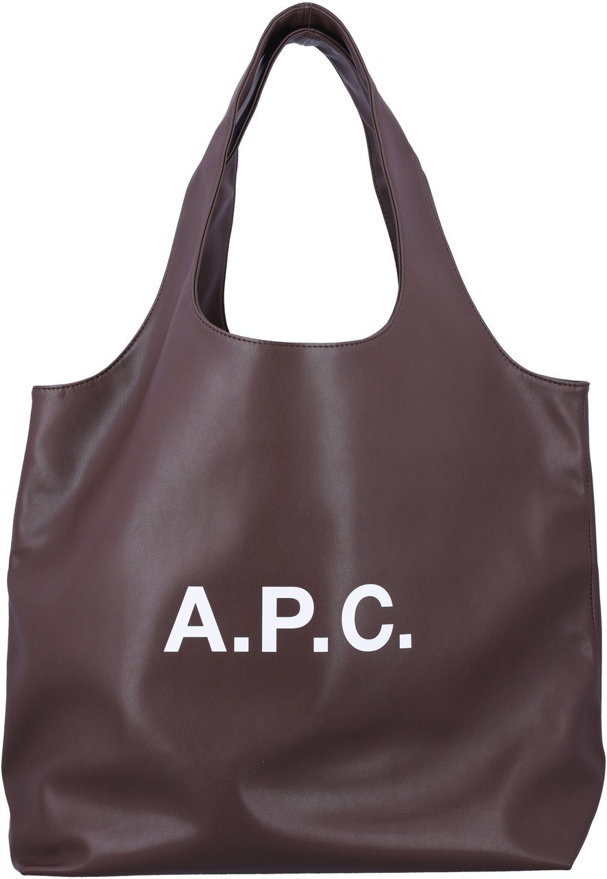A.P.C. Tote Ninon Dark Brown Bruin