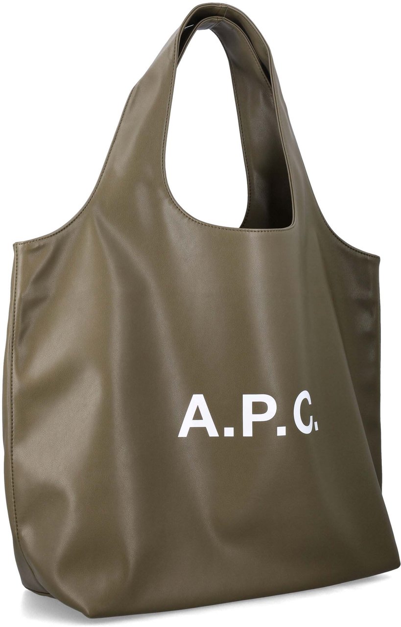 A.P.C. Tote Ninon Khaki Donkergroen