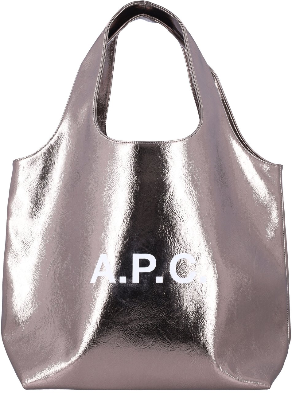 A.P.C. Tote Ninon Dark Silver Zilver