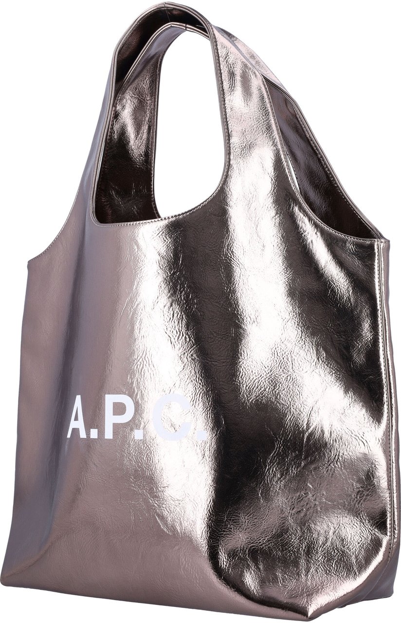 A.P.C. Tote Ninon Dark Silver Zilver
