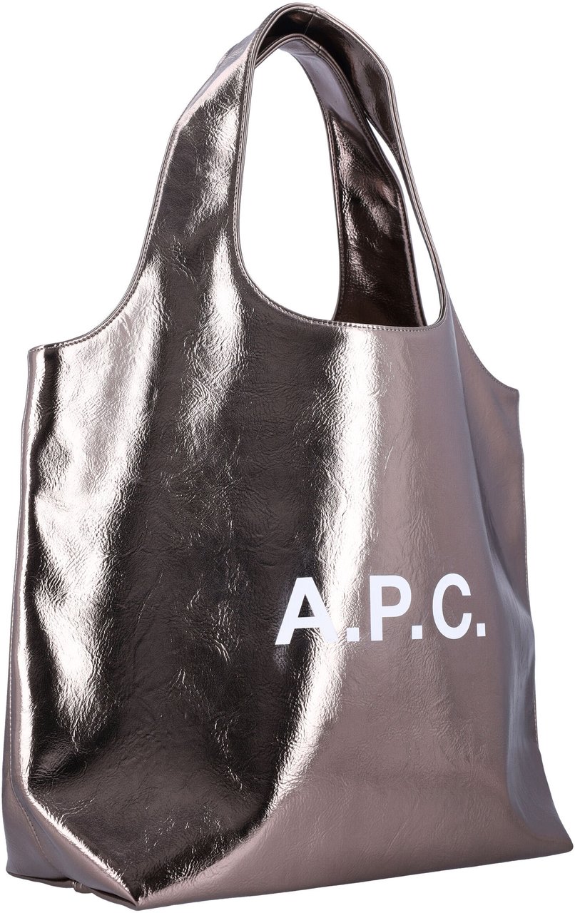 A.P.C. Tote Ninon Dark Silver Zilver