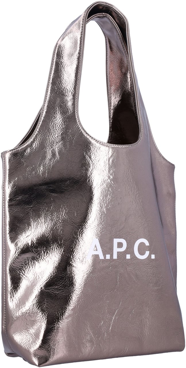 A.P.C. Tote Ninon Small Dark Silver Zilver