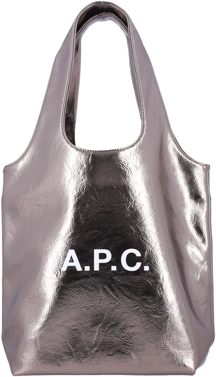 A.P.C. Tote Ninon Small Dark Silver Zilver