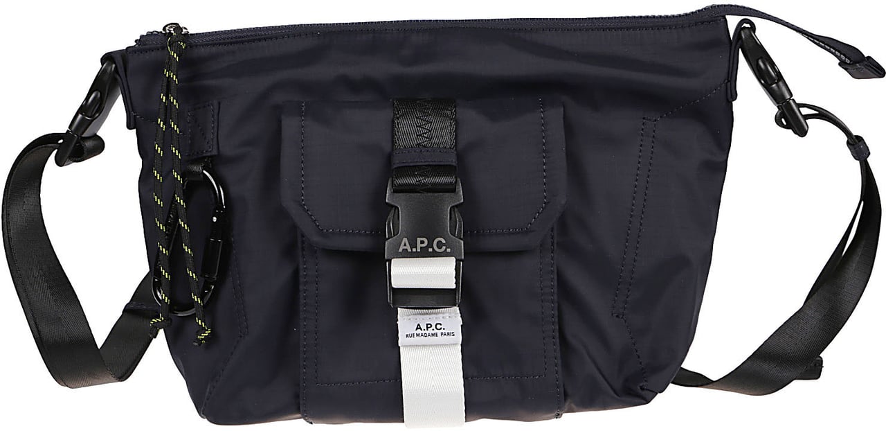 A.P.C. Trek Shoulder Bag Blue Blauw