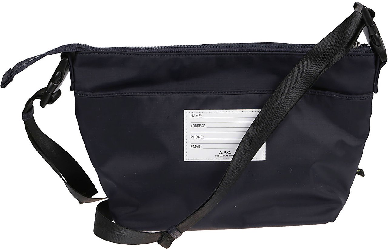 A.P.C. Trek Shoulder Bag Blue Blauw