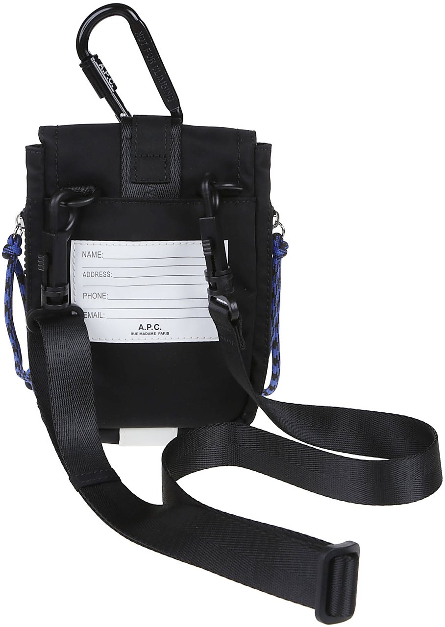 A.P.C. Trek Crossbody Pouch Black Zwart