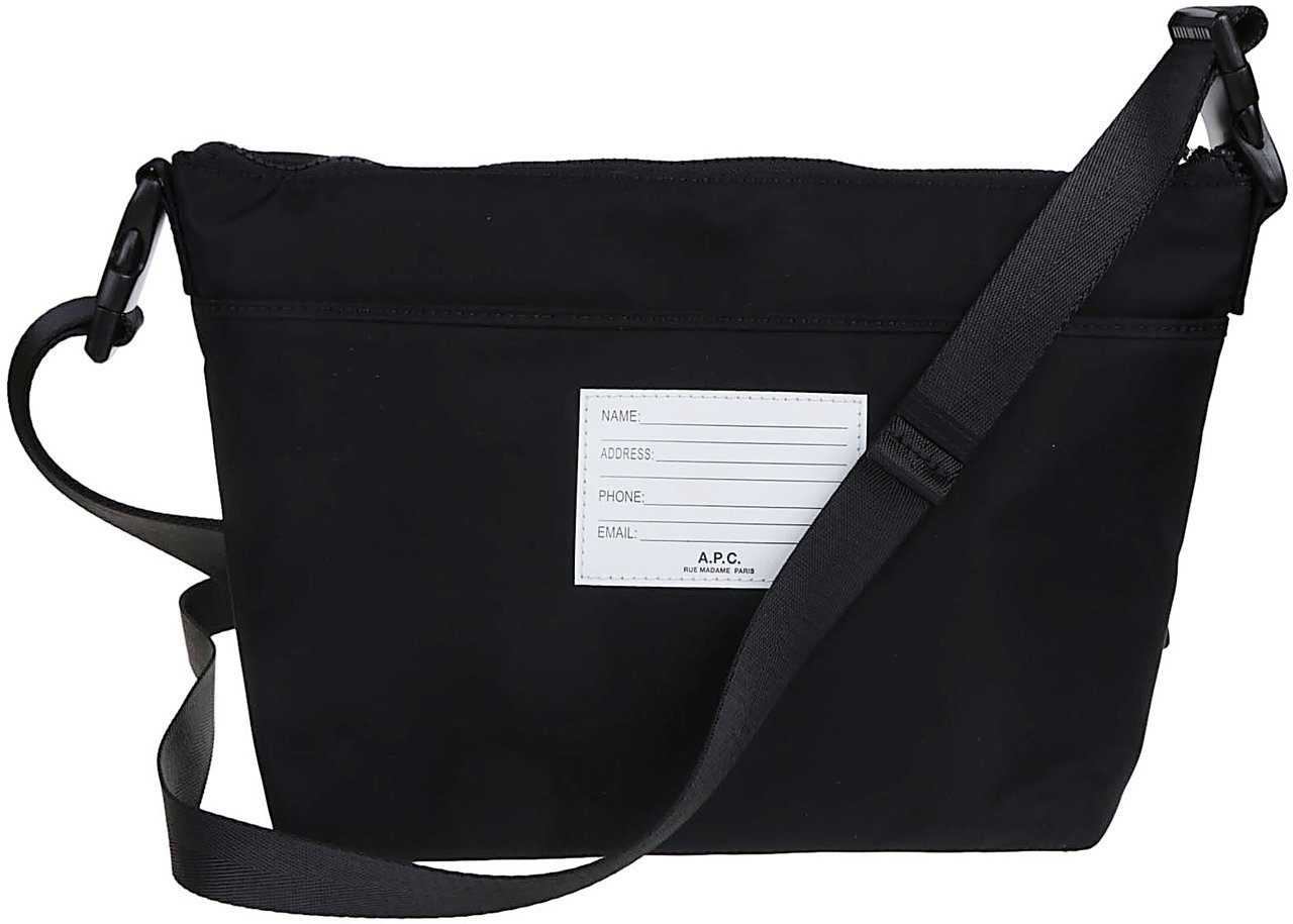 A.P.C. Trek Shoulder Bag Black Zwart