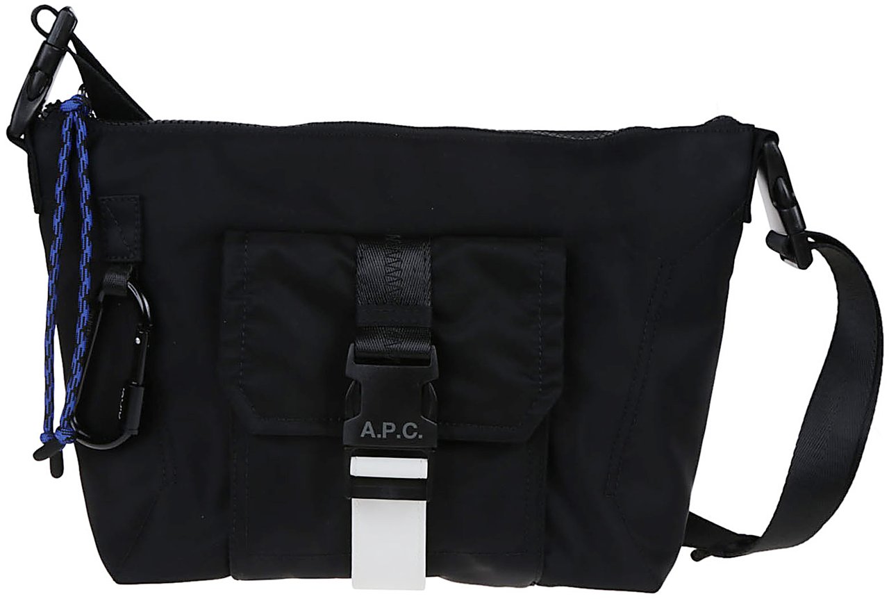 A.P.C. Trek Shoulder Bag Black Zwart