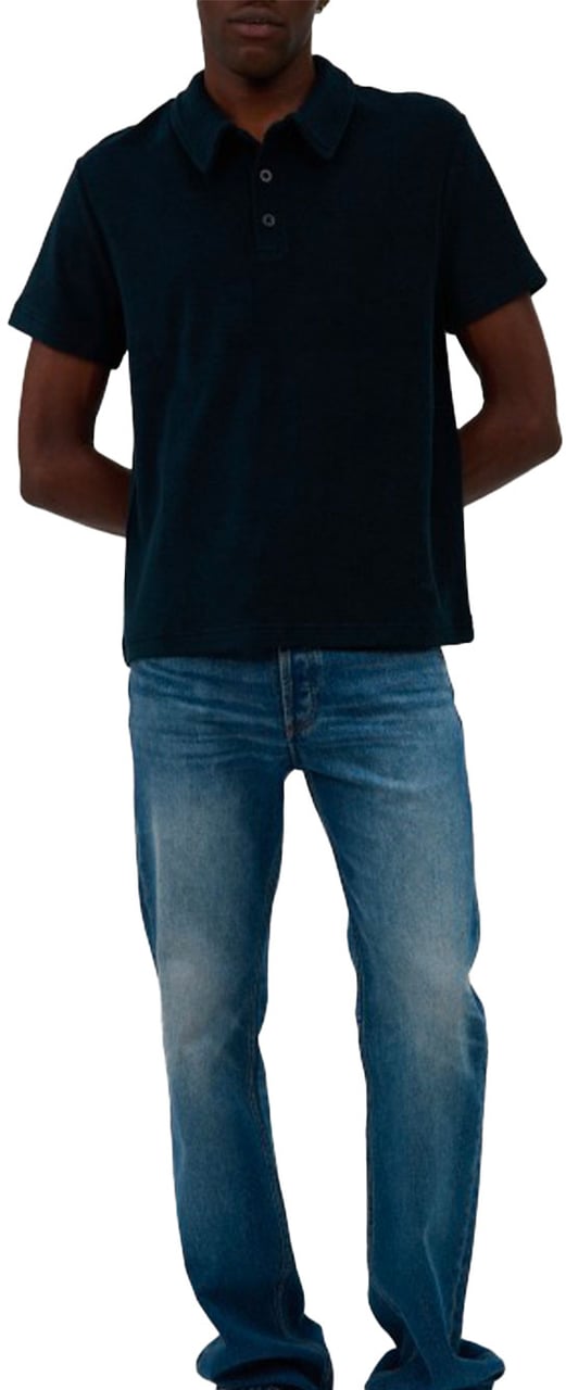 A.P.C. polo a p c julian coton marine Blauw