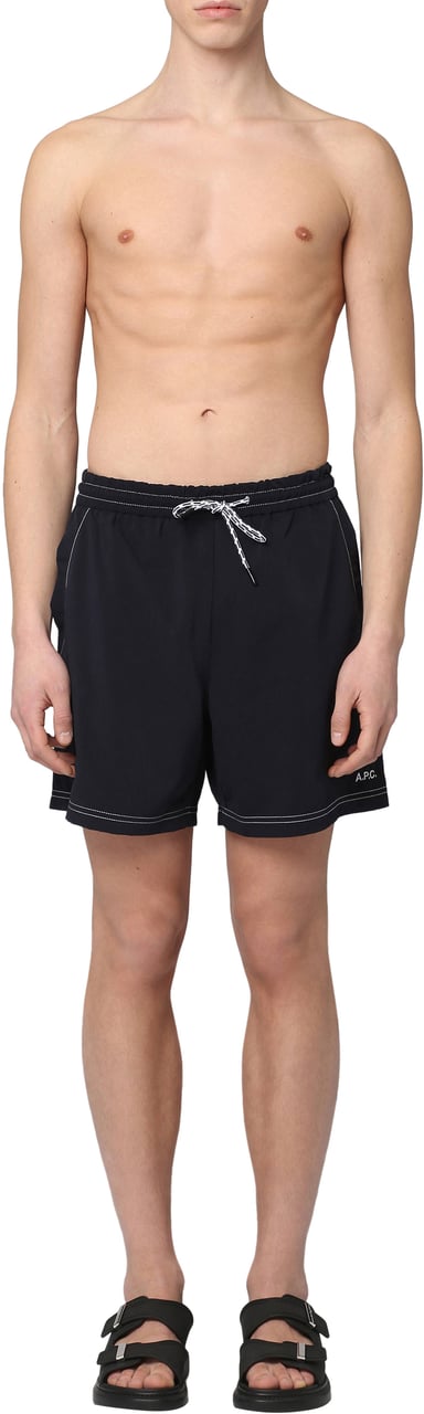 A.P.C. Bobby Nylon swim shorts Navy