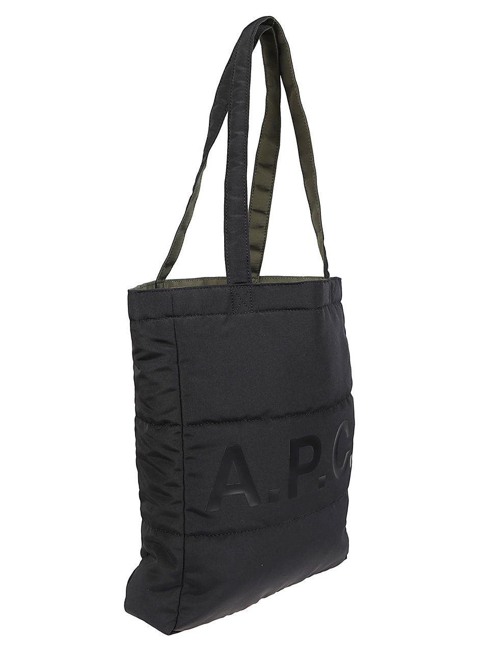 A.P.C. Lou Reversible Tote Bag Green Groen