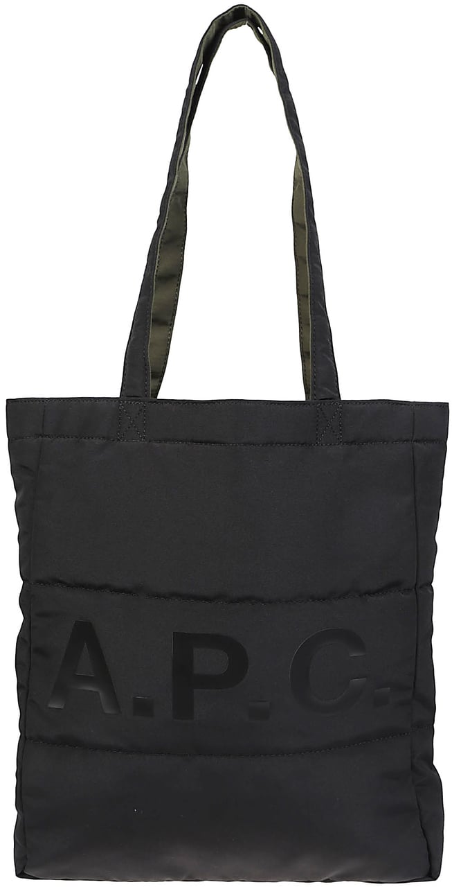 A.P.C. Lou Reversible Tote Bag Green Groen